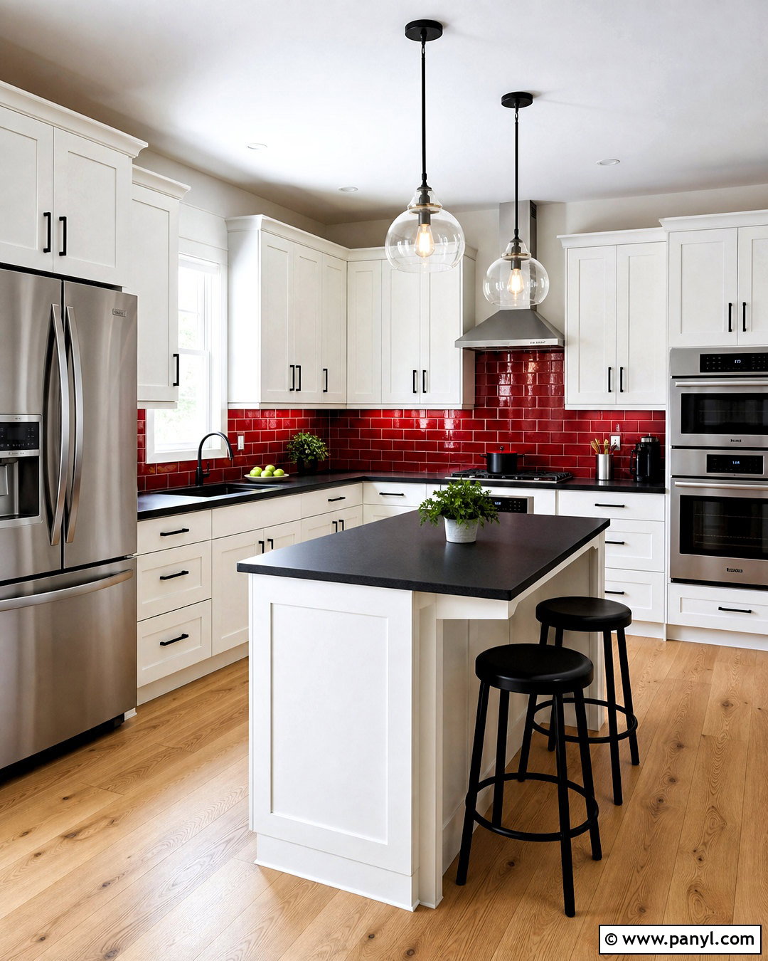 Red Subway Tile Backsplash - 20 red backsplash kitchen ideas