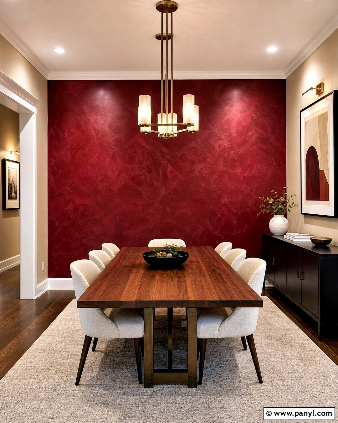 Red Venetian Plaster Wall - 20 red wall texture ideas