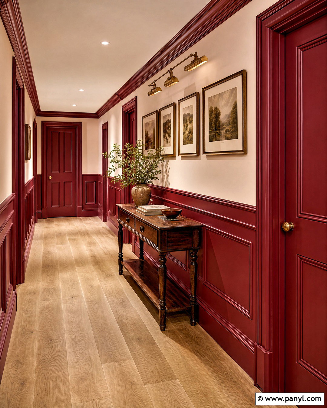 Red Wainscoting Wall - 20 red wall texture ideas