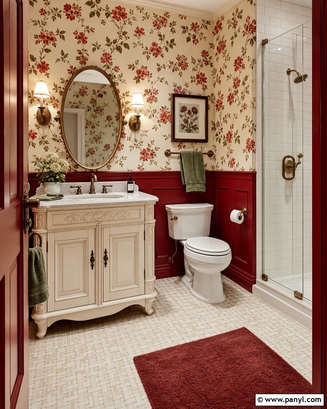20 Red Wall Bathroom Makeover Ideas for a Bold, Polished Refresh