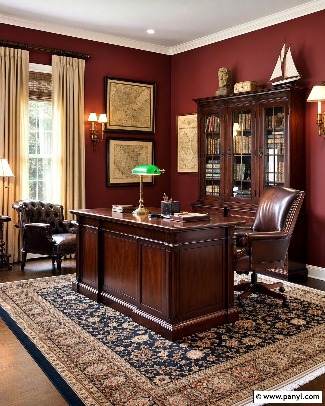 20 Red Wall Vintage Style Ideas for Character-Filled Rooms
