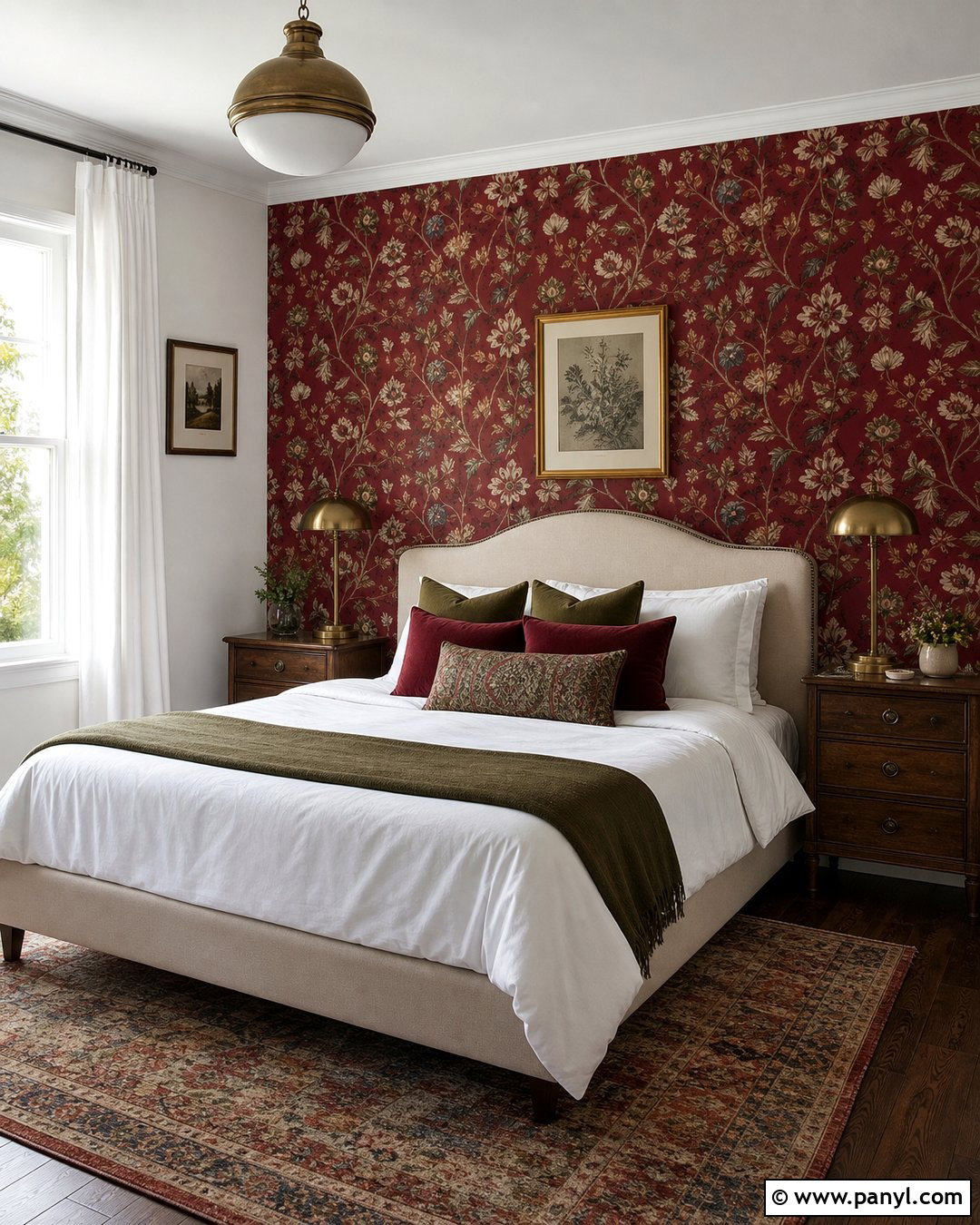Red Wallpaper Accent Wall - 25 Red Accent Walls