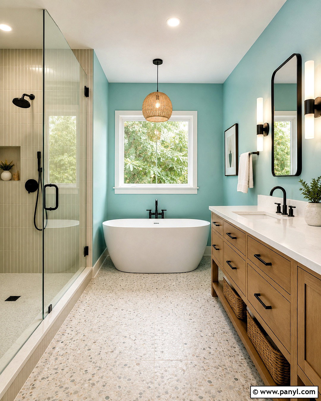 Refresh SW 6751 Bathroom - 20 light teal paint colors