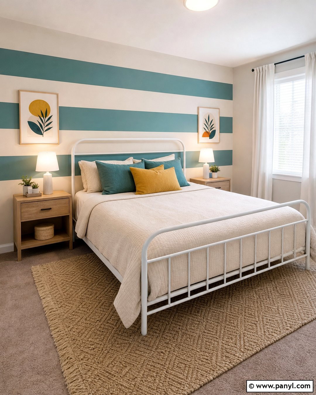 Removable Horizontal Wall Stripes - 30 Horizontal Stripes On Wall Ideas