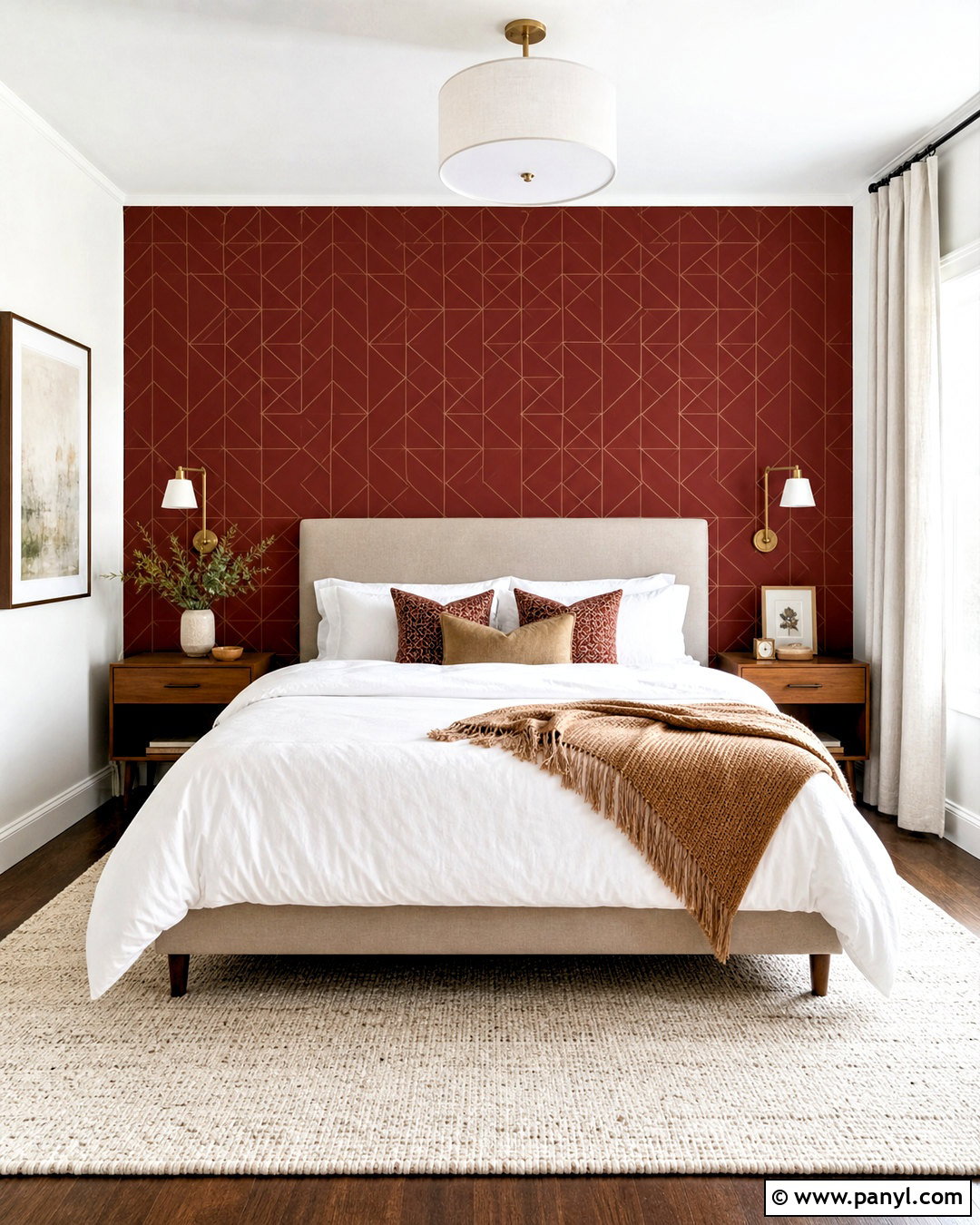 Removable Red Accent Wall Bedroom - 20 red accent wall bedroom ideas