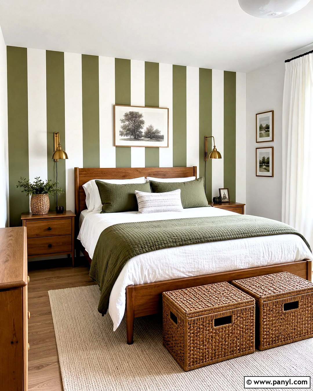 Removable Striped Bedroom Wallpaper - 20 striped bedroom walls