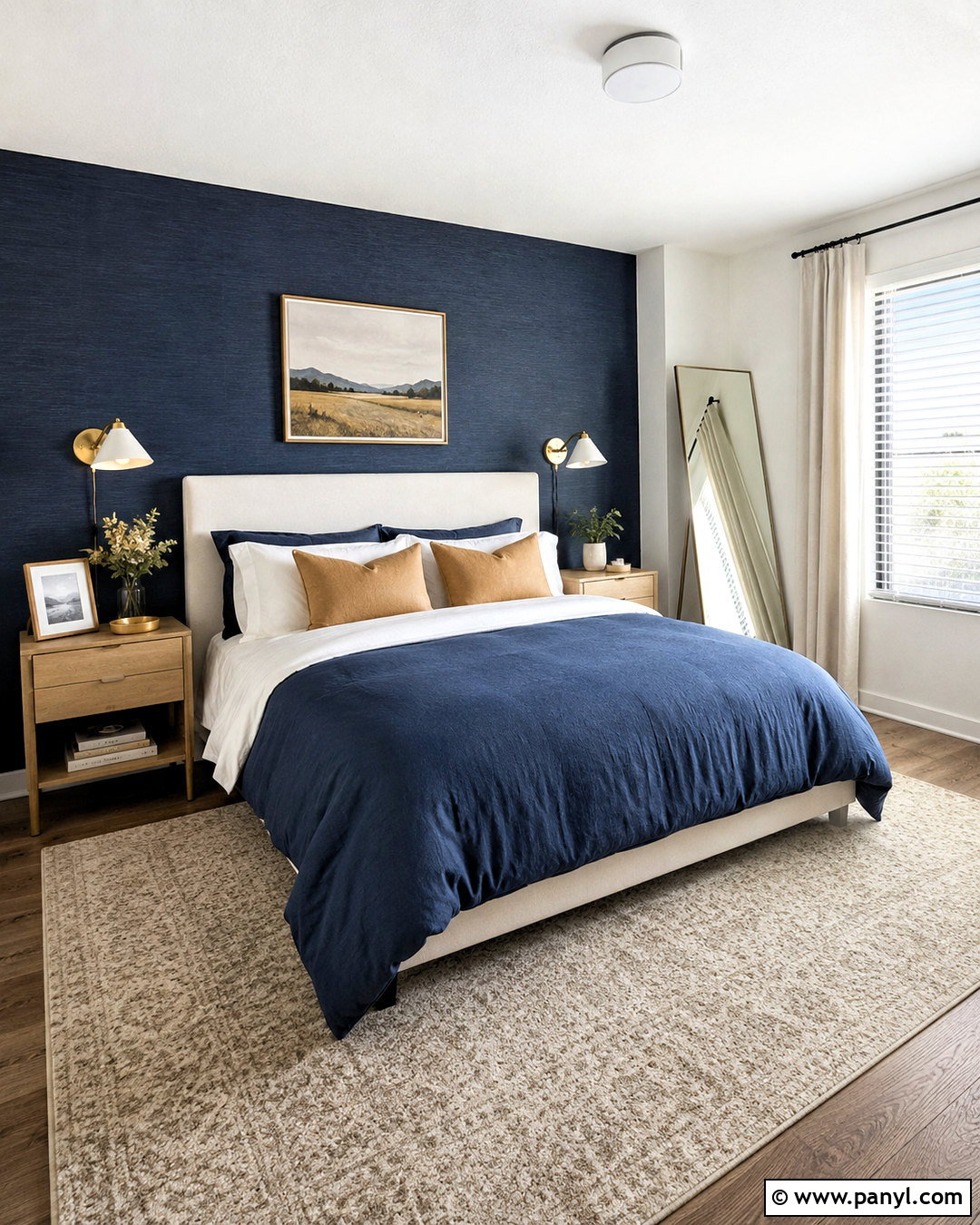 Rental Deep Blue Bedroom - 20 deep blue bedroom ideas