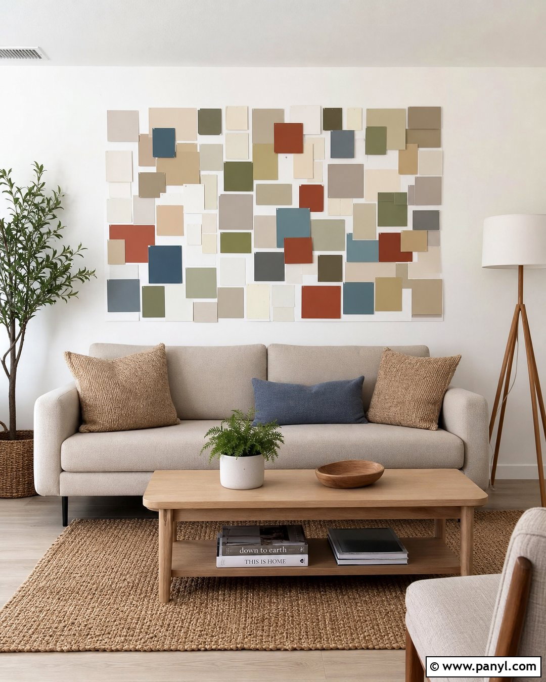 Rental Friendly Paint Chip Wall - 30 Paint Chip Wall Ideas