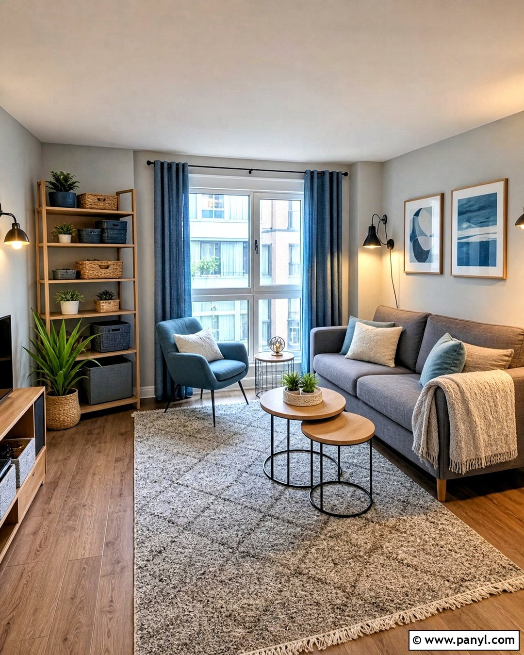 Rental Grey And Light Blue Living Room - 20 grey and light blue living room ideas