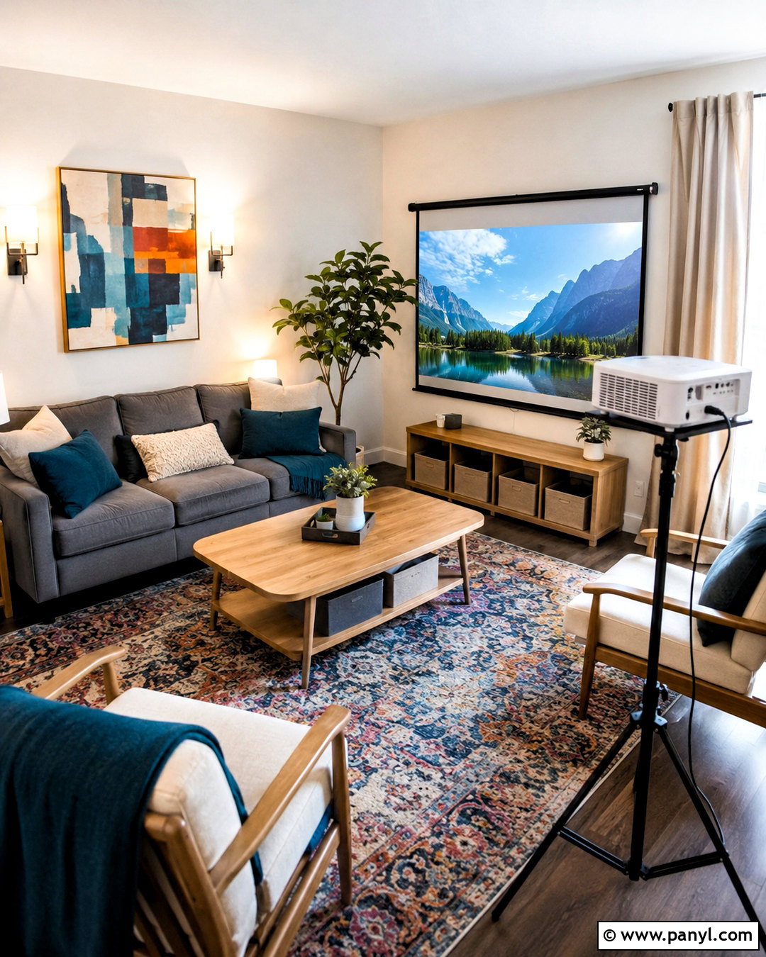 Rental Living Room With Projector - 20 living room with projector ideas