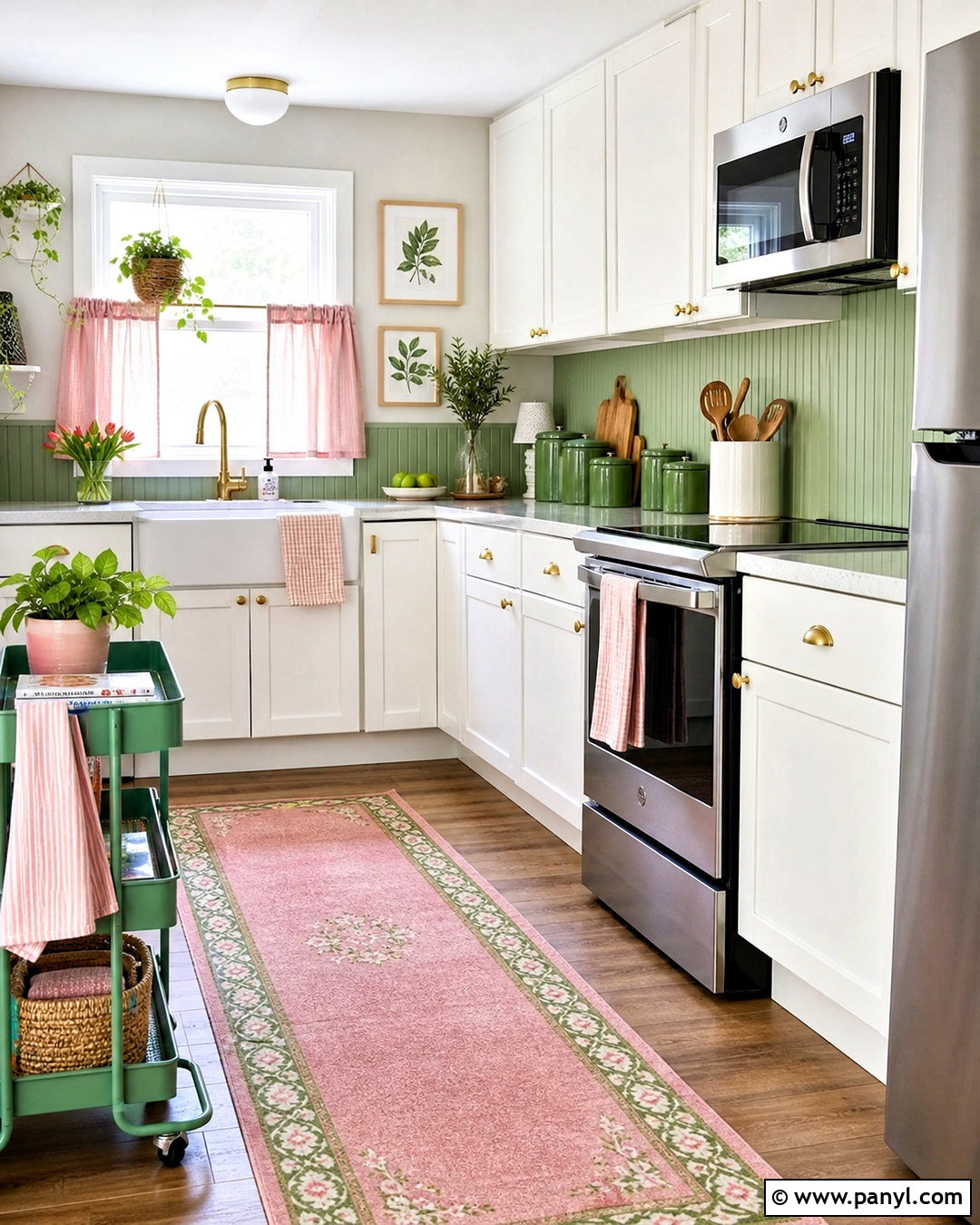 Rental Pink And Green Kitchen - 20 pink and green kitchen ideas