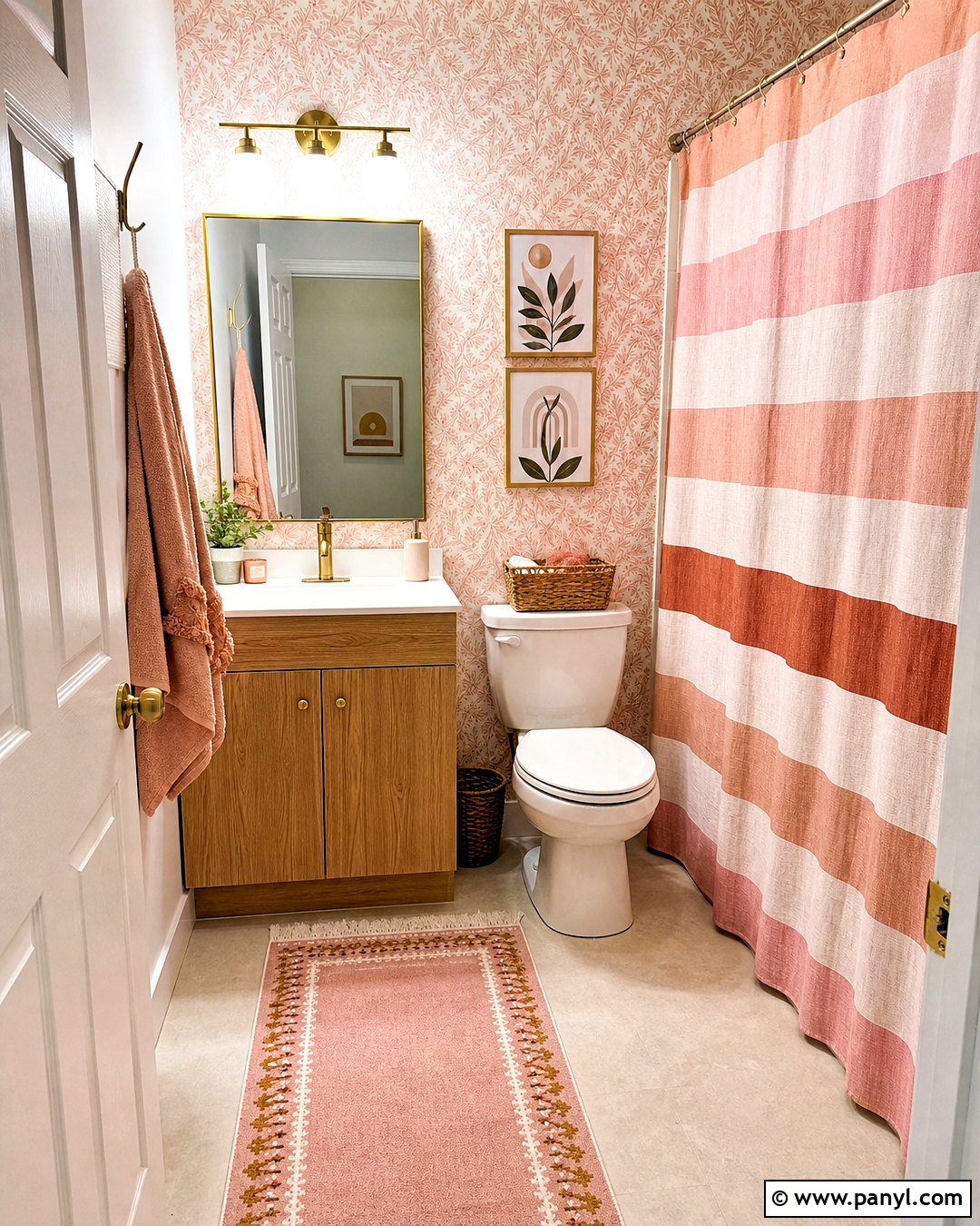 Rental Pink Bathroom - 20 small pink bathroom ideas