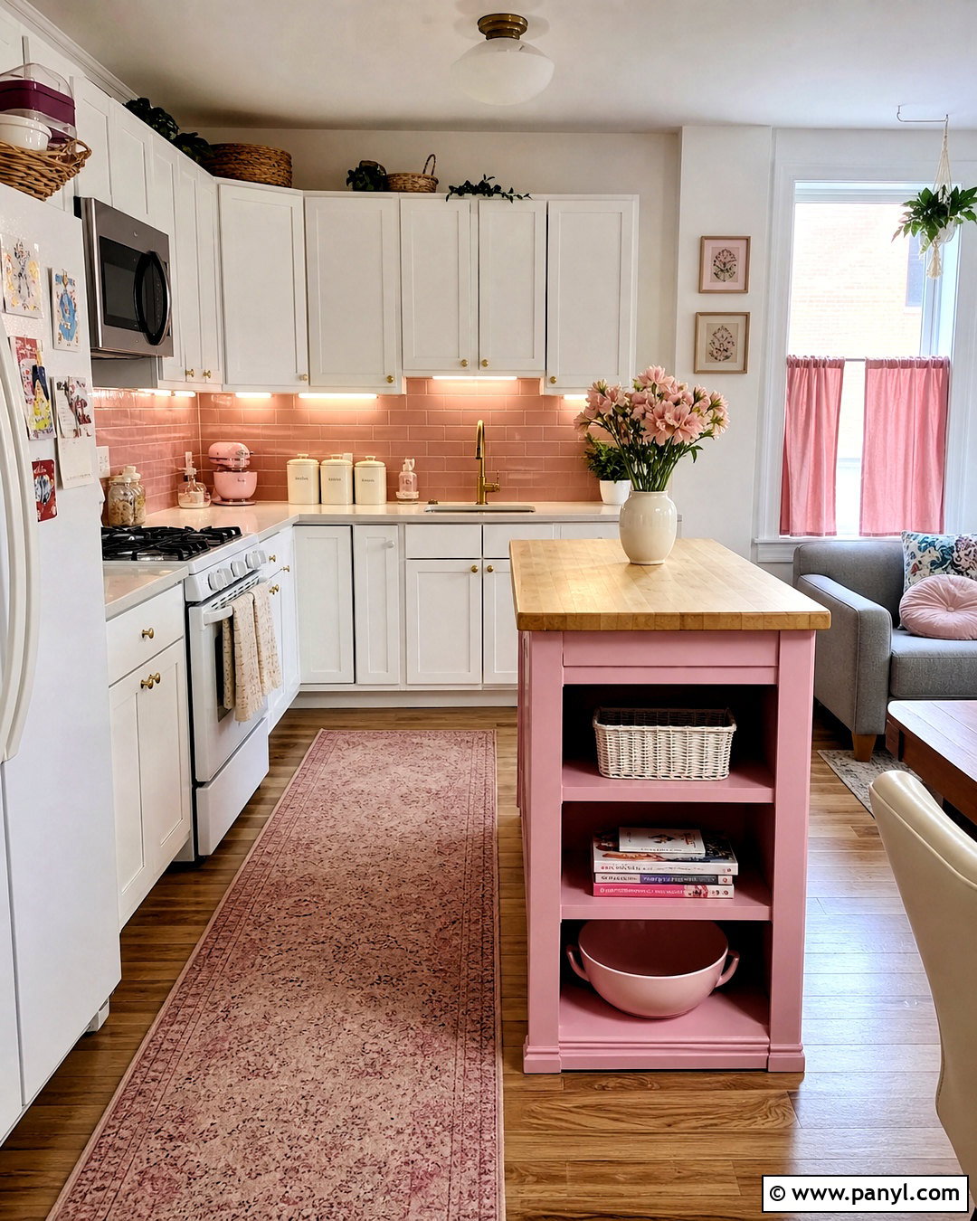 Rental Pink Kitchen - 20 pink kitchen decor ideas