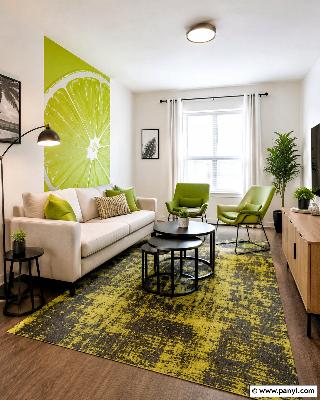 Renter Friendly Lime Green Apartment - 20 lime green decor ideas
