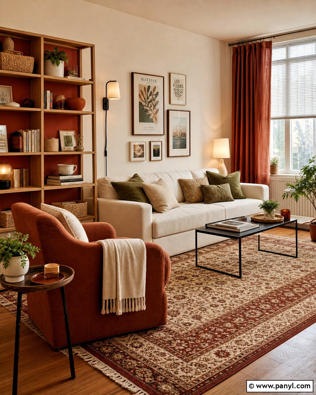 Renter-Friendly Terra Cotta Living Room - 20 terra cotta living room ideas