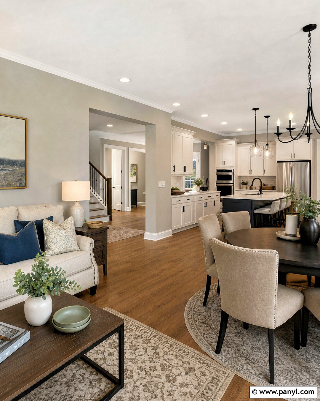 Repose Gray And Accessible Beige Open Floor Plan - 20 repose grey coordinating colors