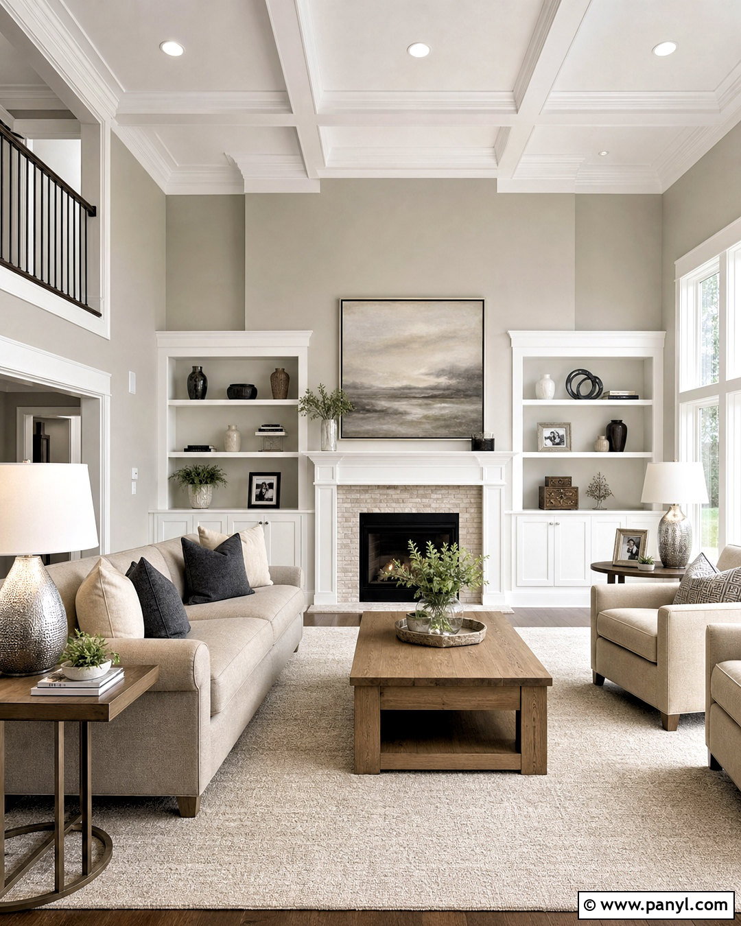 Repose Gray And Eider White Living Room - 20 repose grey coordinating colors