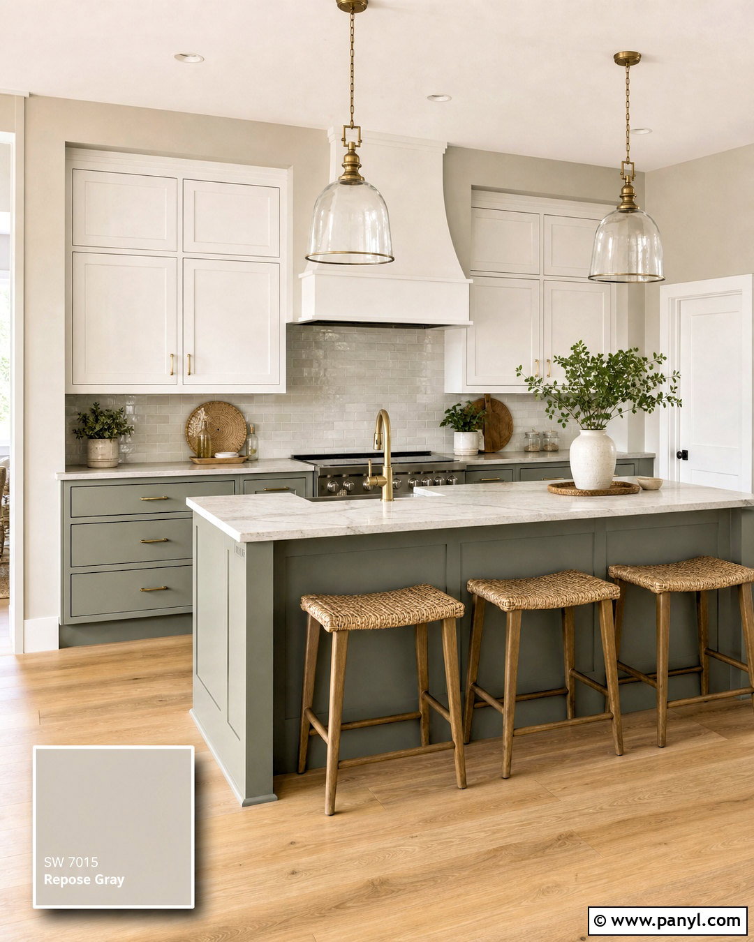 Repose Gray And Evergreen Fog Kitchen - 20 repose grey coordinating colors