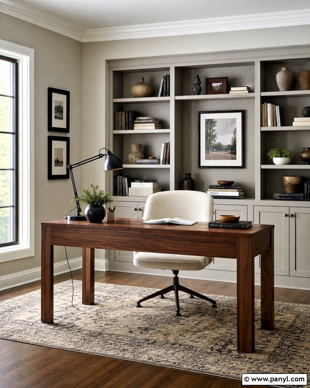 Repose Gray And Mindful Gray Home Office - 20 repose grey coordinating colors