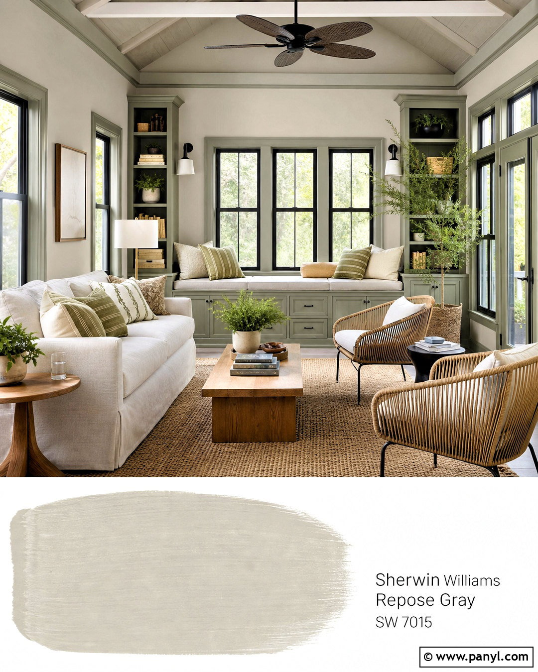 Repose Gray And Retreat Sunroom - 20 repose grey coordinating colors