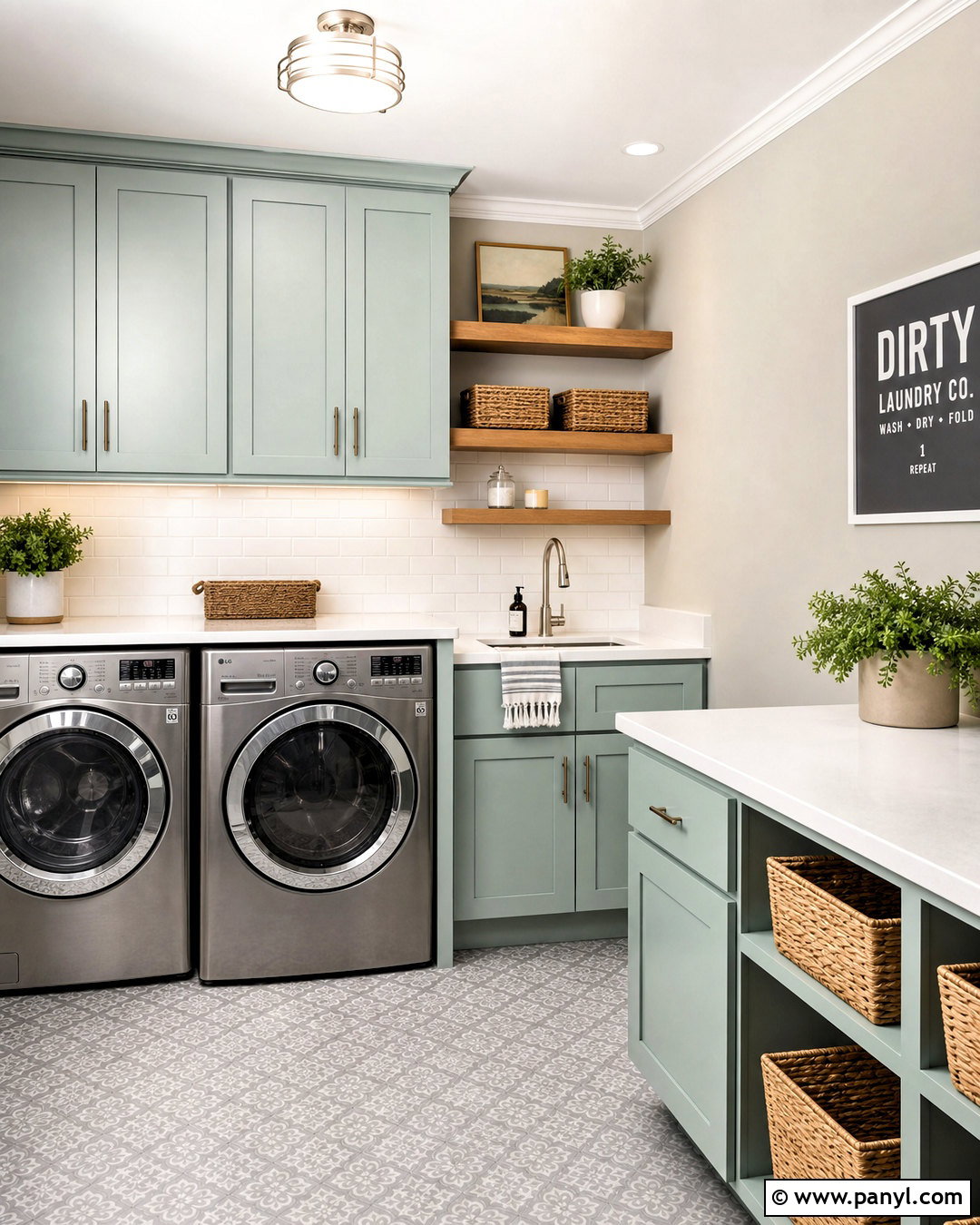 Repose Gray And Sea Salt Laundry Room - 20 repose grey coordinating colors