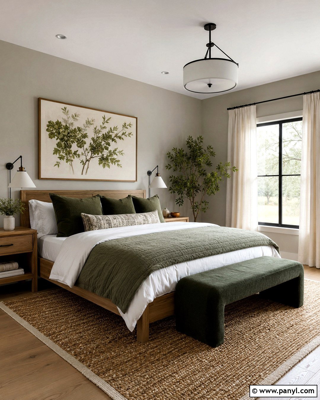 Repose Gray Bedroom With Sage Green - 20 Repose Grey Walls