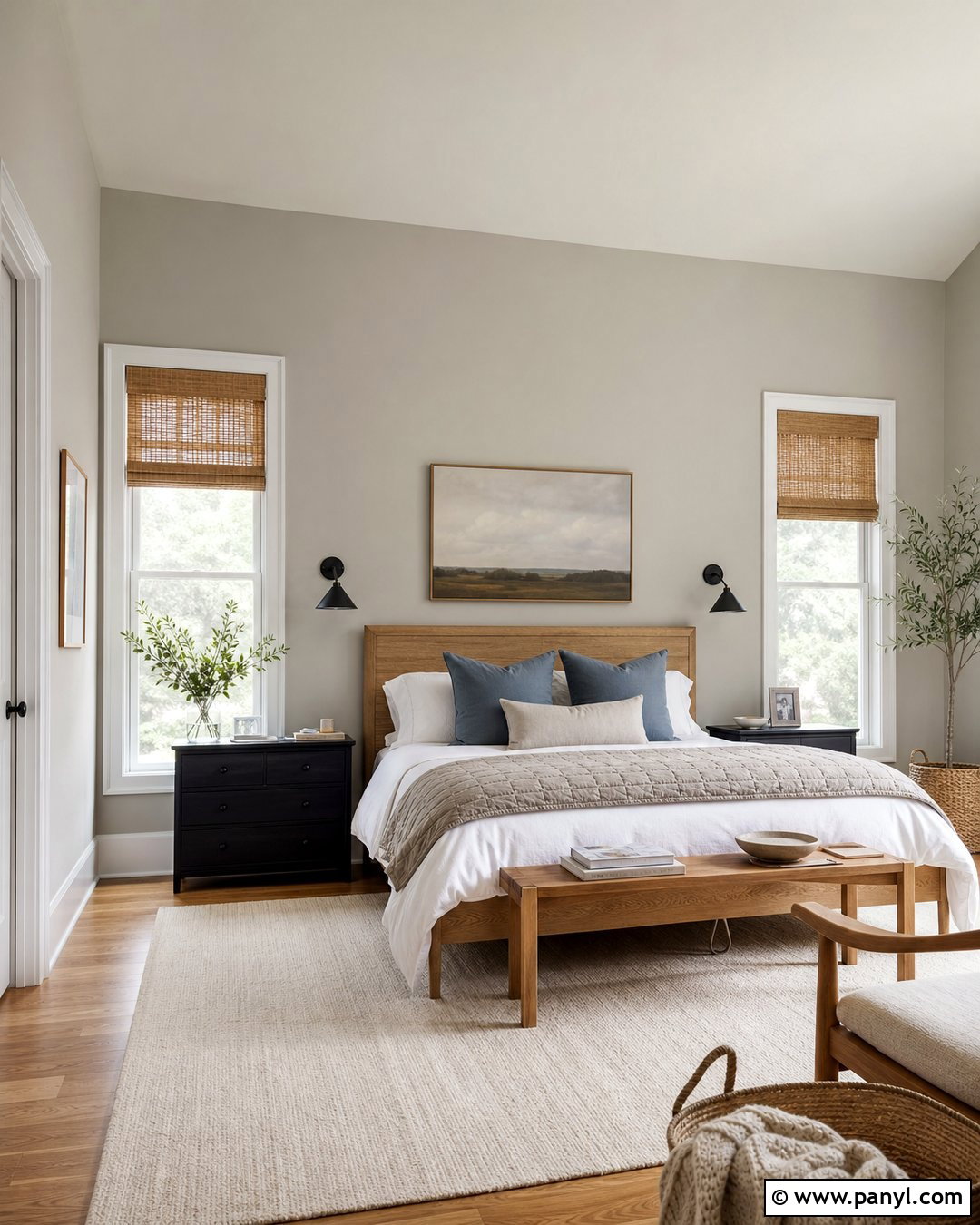 Repose Gray Bedroom - 20 Popular Gray Wall Colors