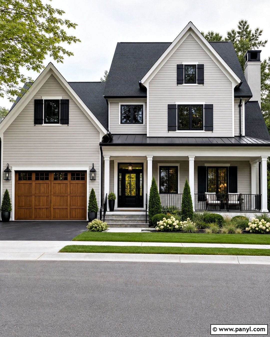 Repose Gray Exterior With Black Accents - 20 sherwin williams repose gray ideas