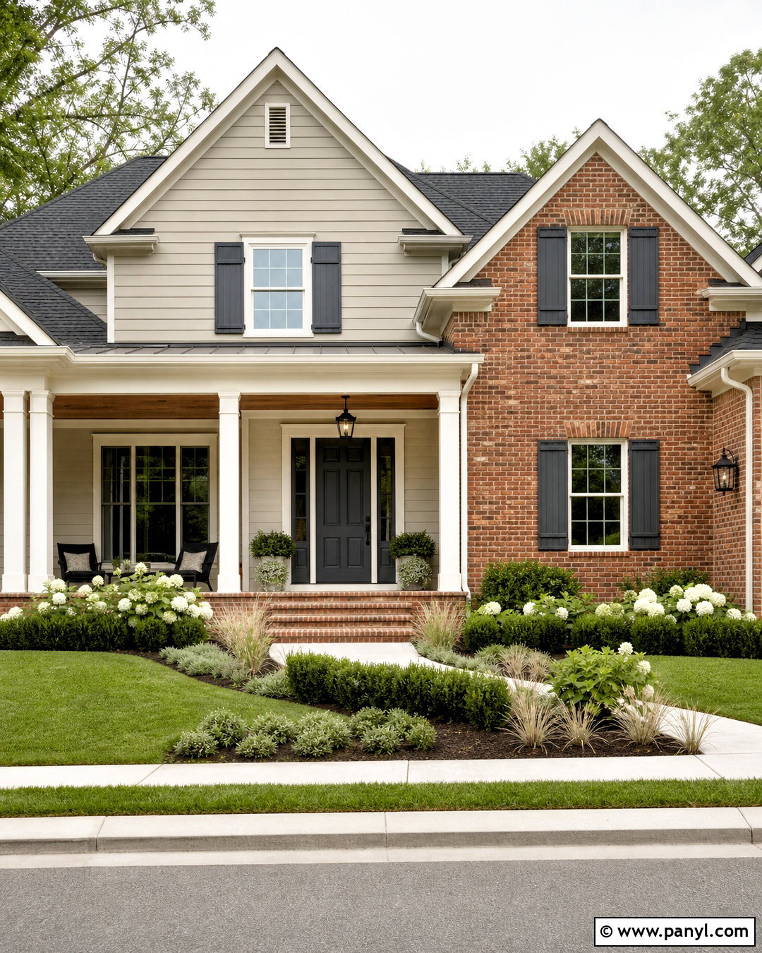 Repose Gray Exterior With Brick - 20 sherwin williams repose gray ideas