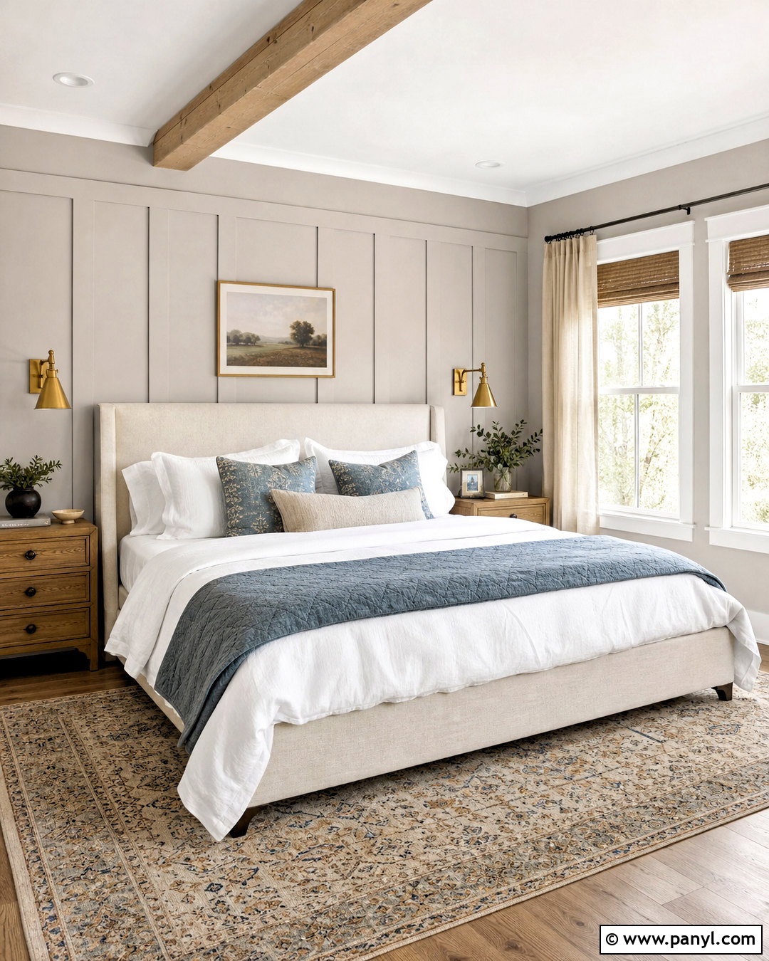 Repose Gray Farmhouse Bedroom - 20 sherwin williams farmhouse colors