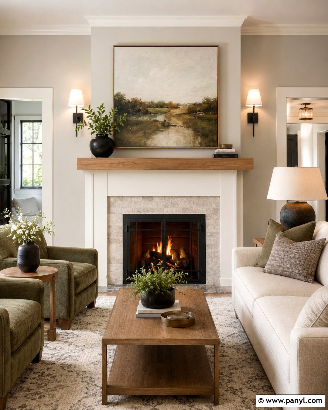 Repose Gray Fireplace Living Room - 20 Repose Grey Walls
