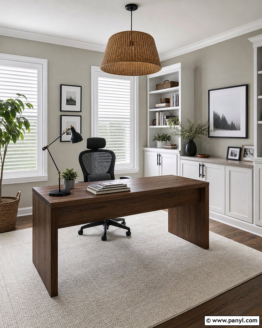 Repose Gray Home Office - 30 sw repose gray ideas