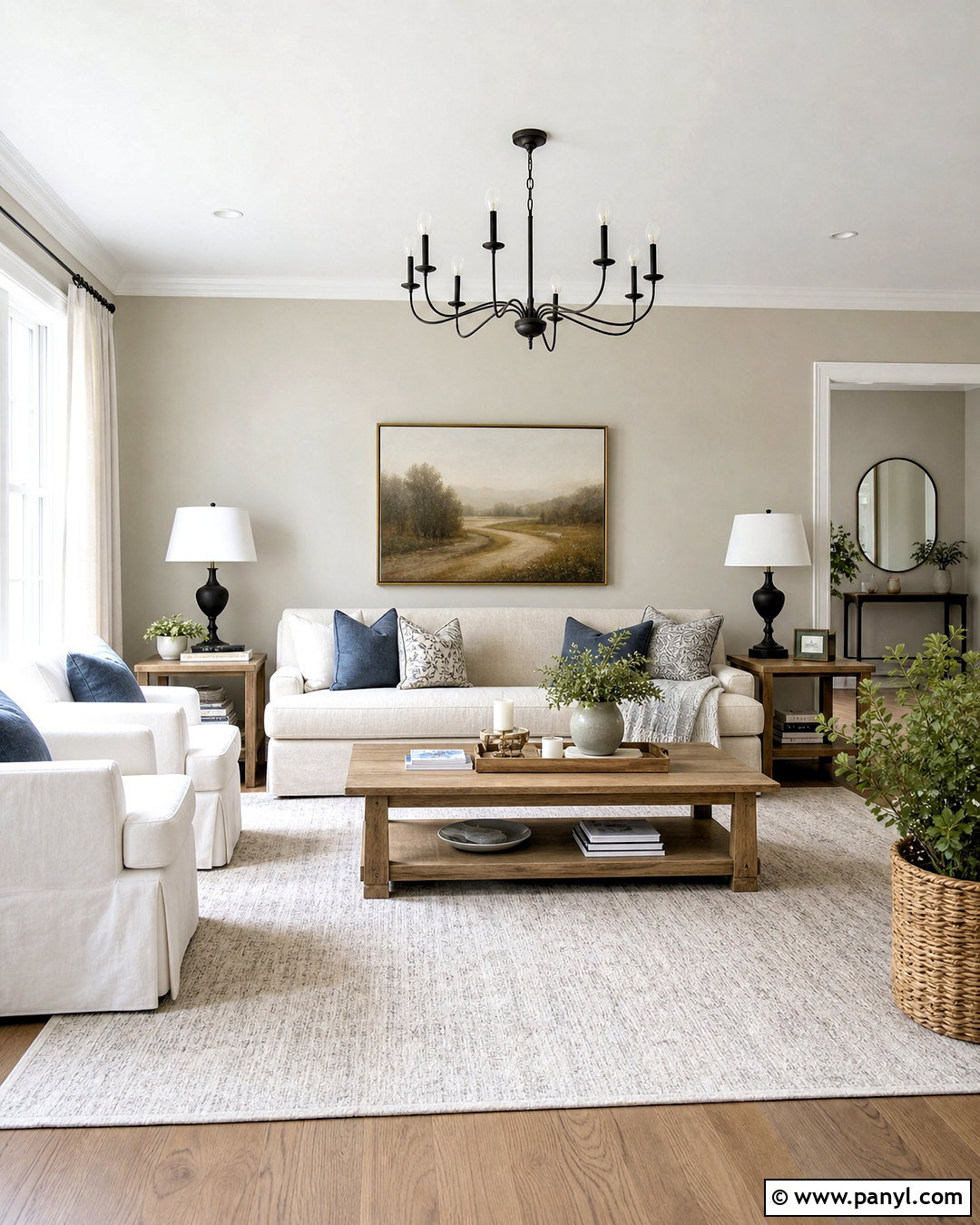 Repose Gray Living Room With White Trim - 20 repose gray living room ideas