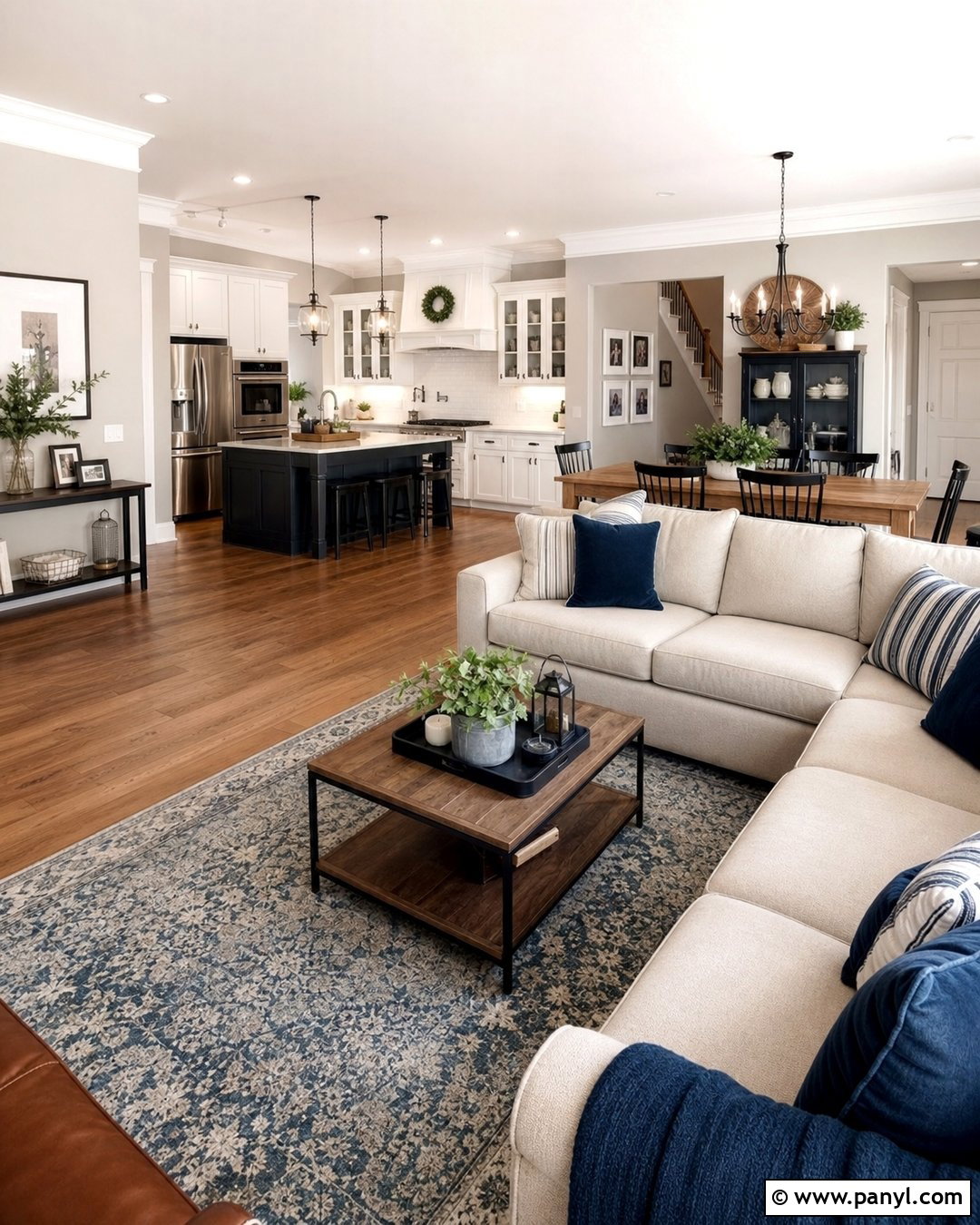 Repose Gray Open Floor Plan With White Trim - 20 repose gray with white trim ideas