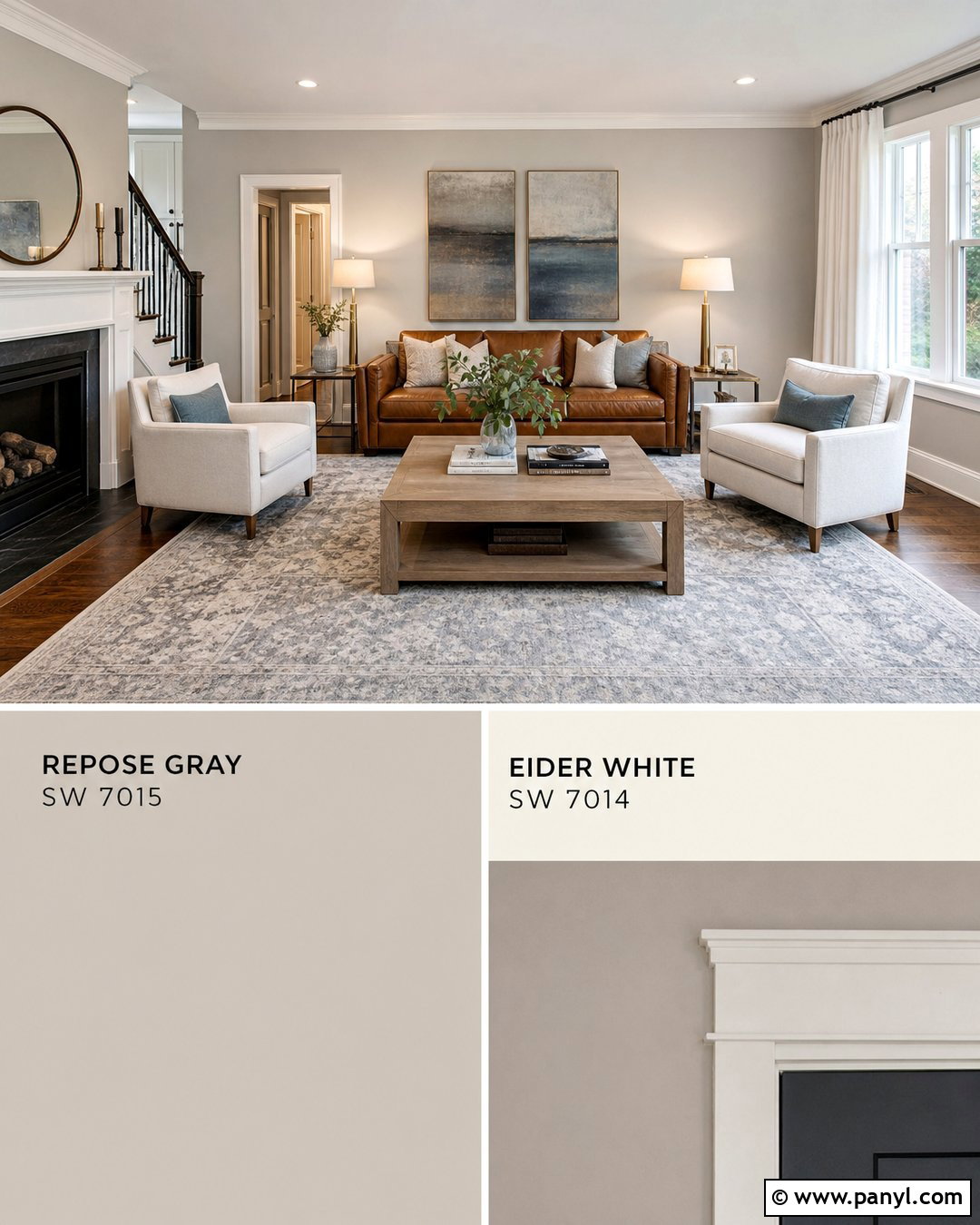 Repose Gray With Eider White Trim - 30 sw repose gray ideas