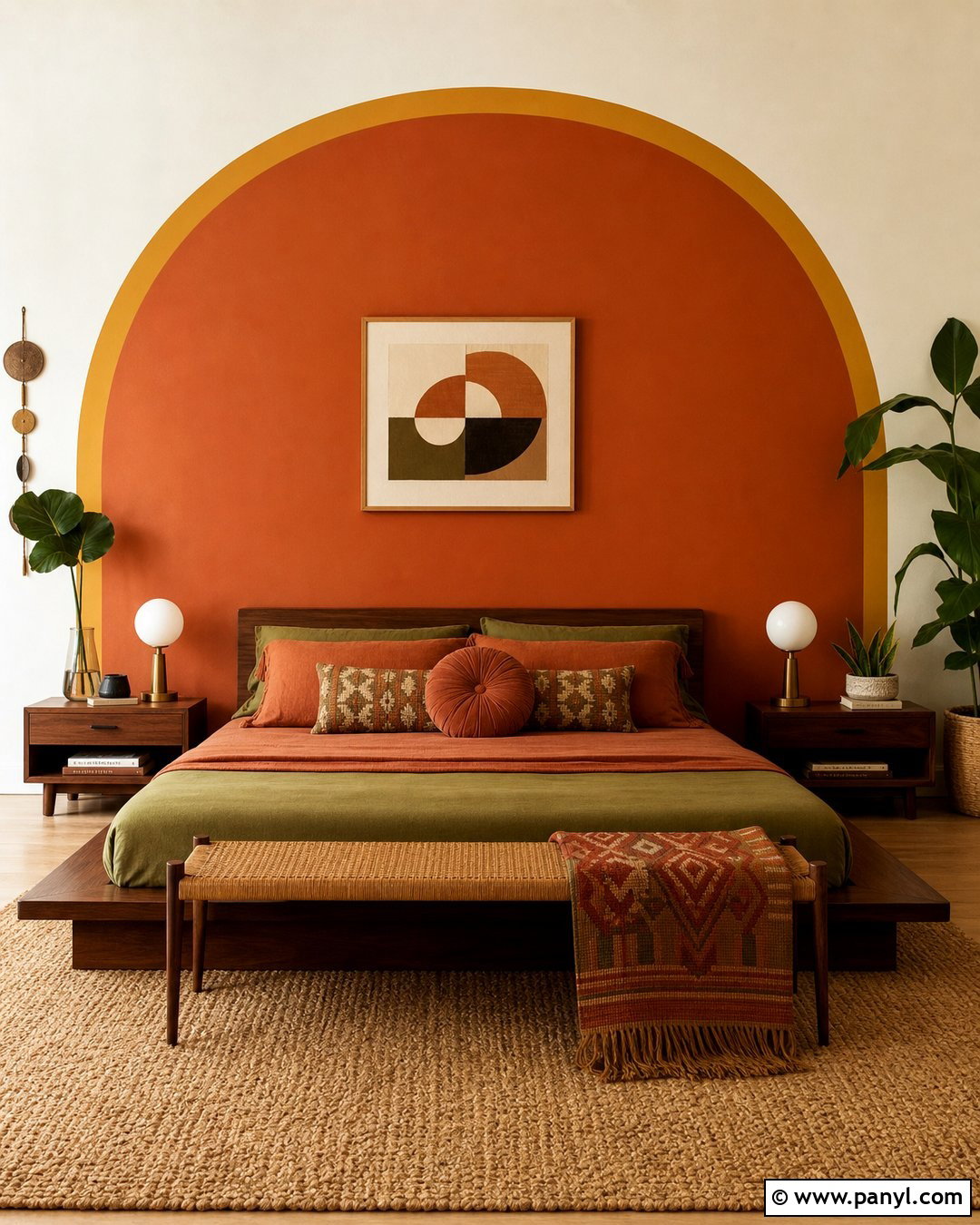 Retro Arch Wall Paint - 20 Retro 70S Wall Paint Ideas