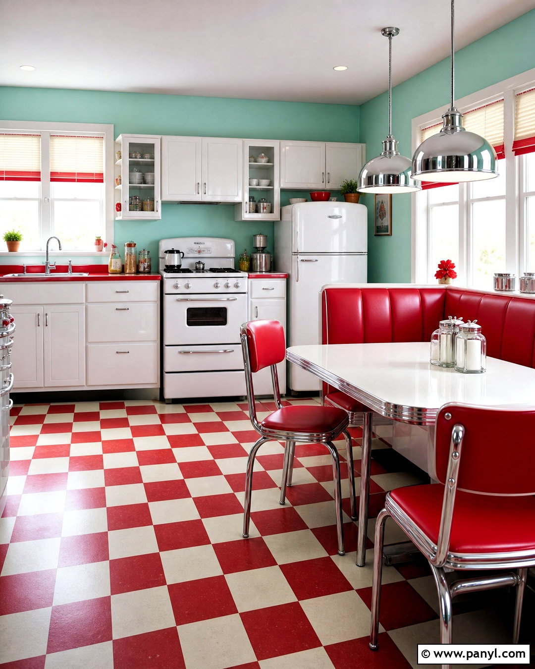 Retro Diner Kitchen - 20 retro rooms