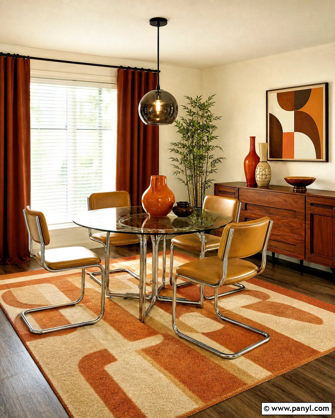Retro Dining Room With Chrome Furniture - 20 retro rooms