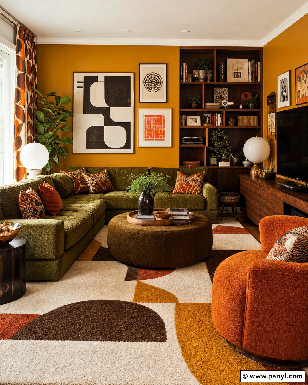 Retro Maximalist Family Room - 20 interior design maximalist ideas
