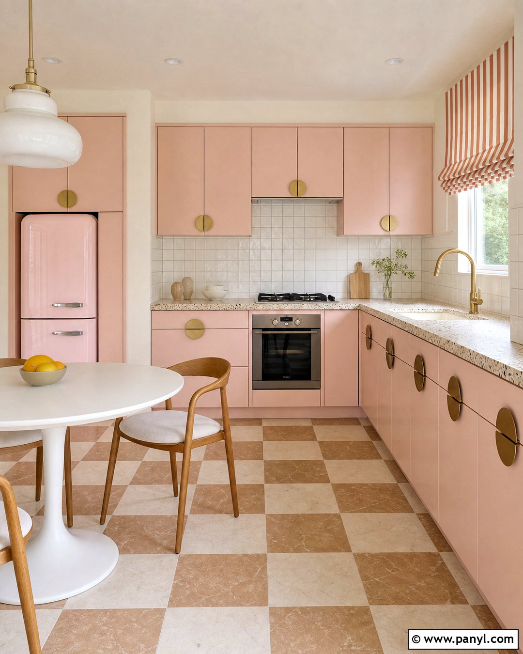 Retro Pale Pink Kitchen - 20 pale pink kitchen ideas