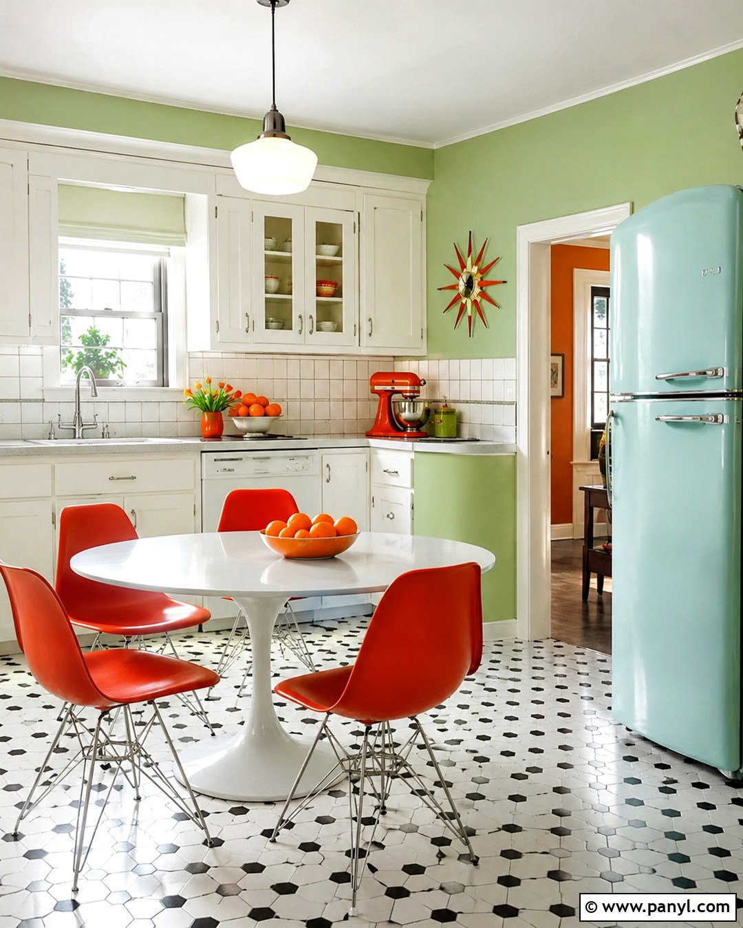 Retro Pistachio Green Kitchen Walls - 20 pistachio green kitchen walls