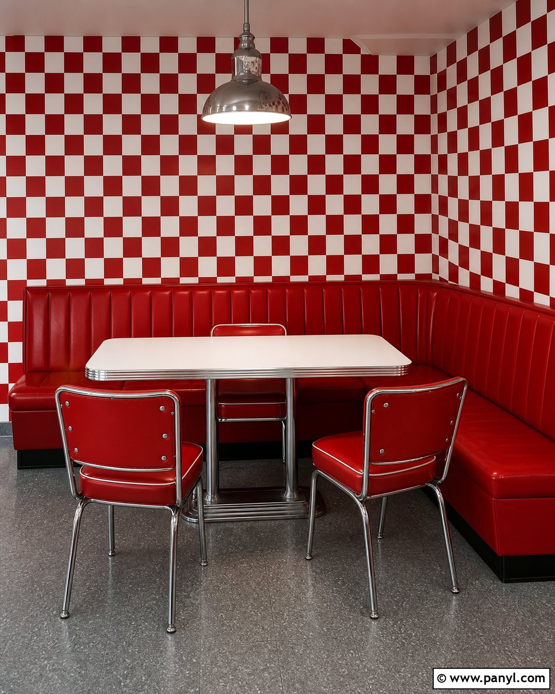 20 Red And White Checkered Wall Ideas for Playful Retro Style