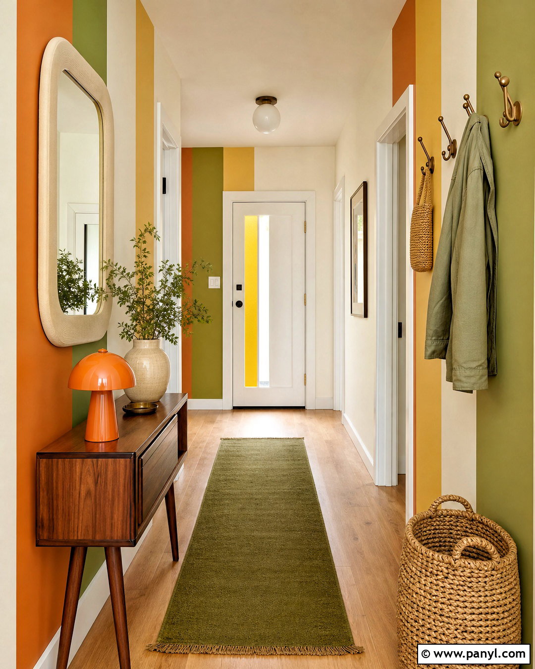 Retro Stripe Wall Paint - 20 funky wall paint ideas