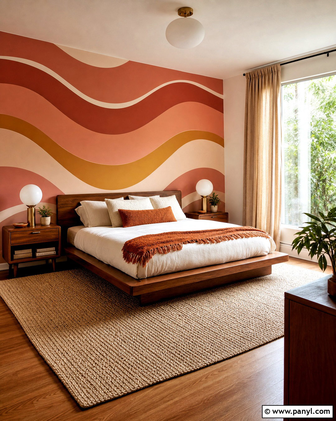 Retro Wave Wall Mural - 20 retro wall mural ideas