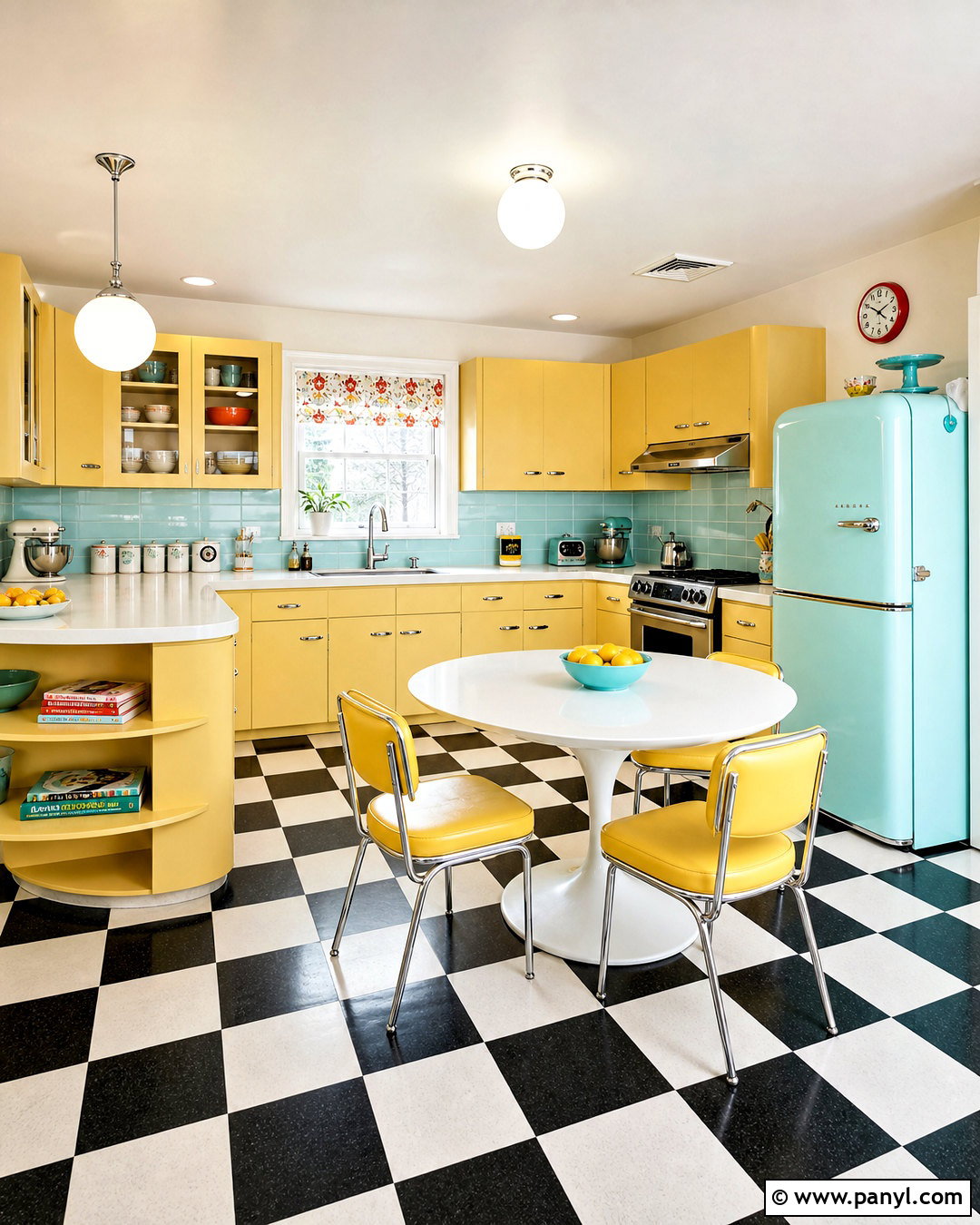 Retro Yellow Kitchen - 20 yellow for kitchen ideas