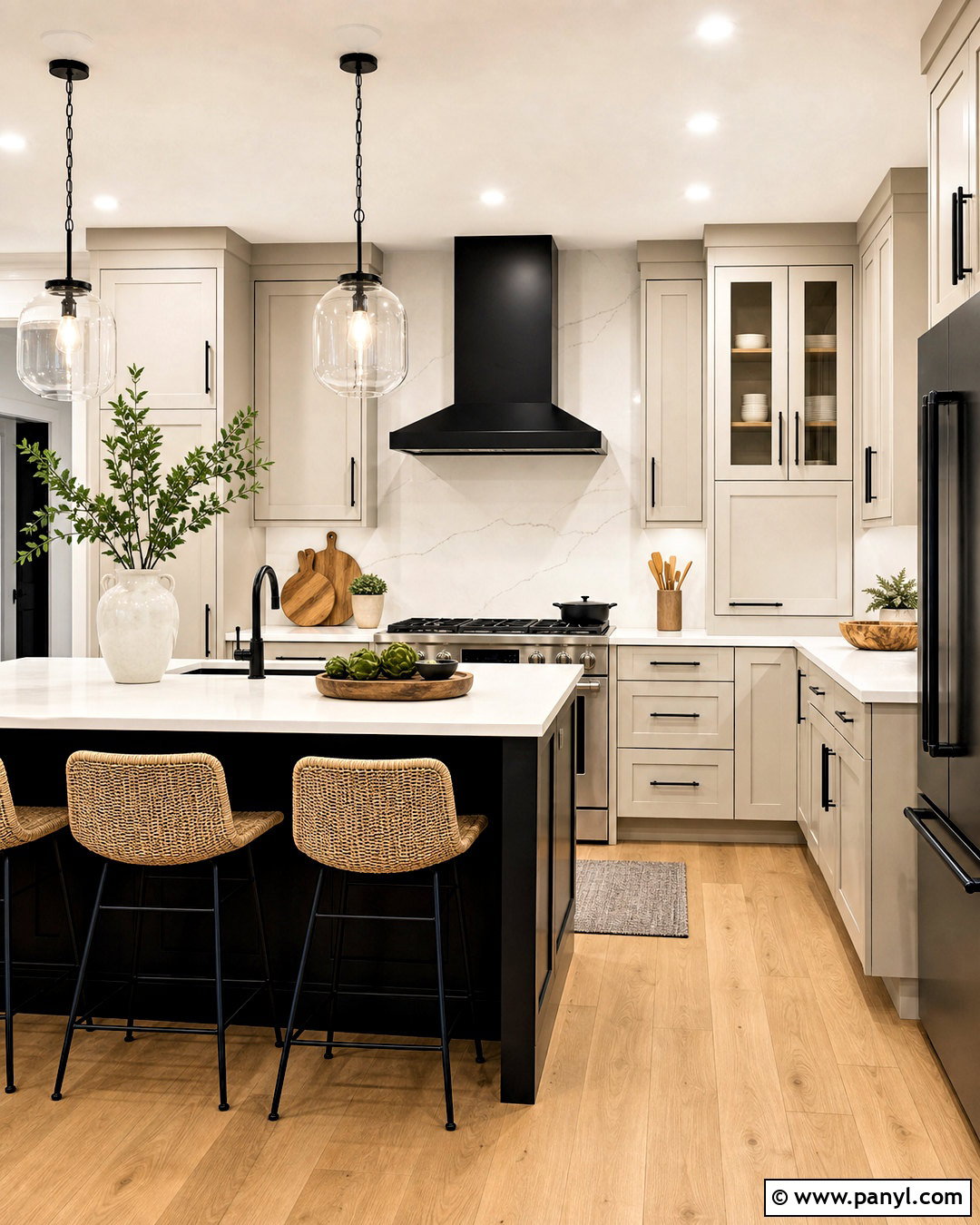 Revere Pewter And Black Modern Kitchen - 20 revere pewter color scheme ideas