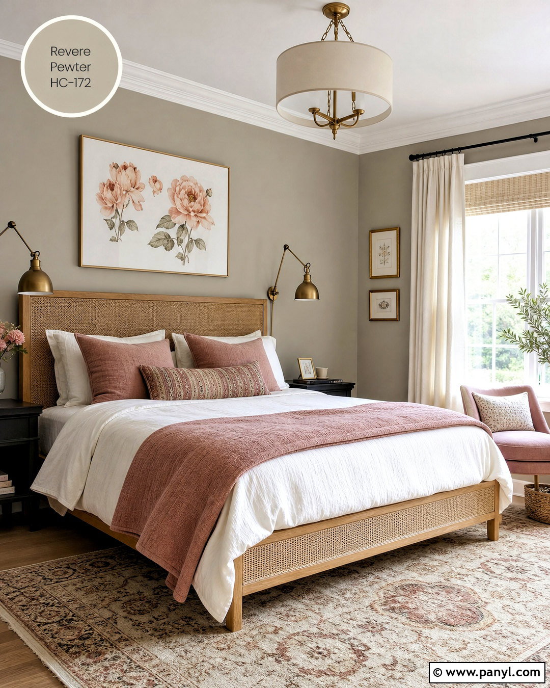Revere Pewter And Blush Pink Bedroom - 20 revere pewter color scheme ideas