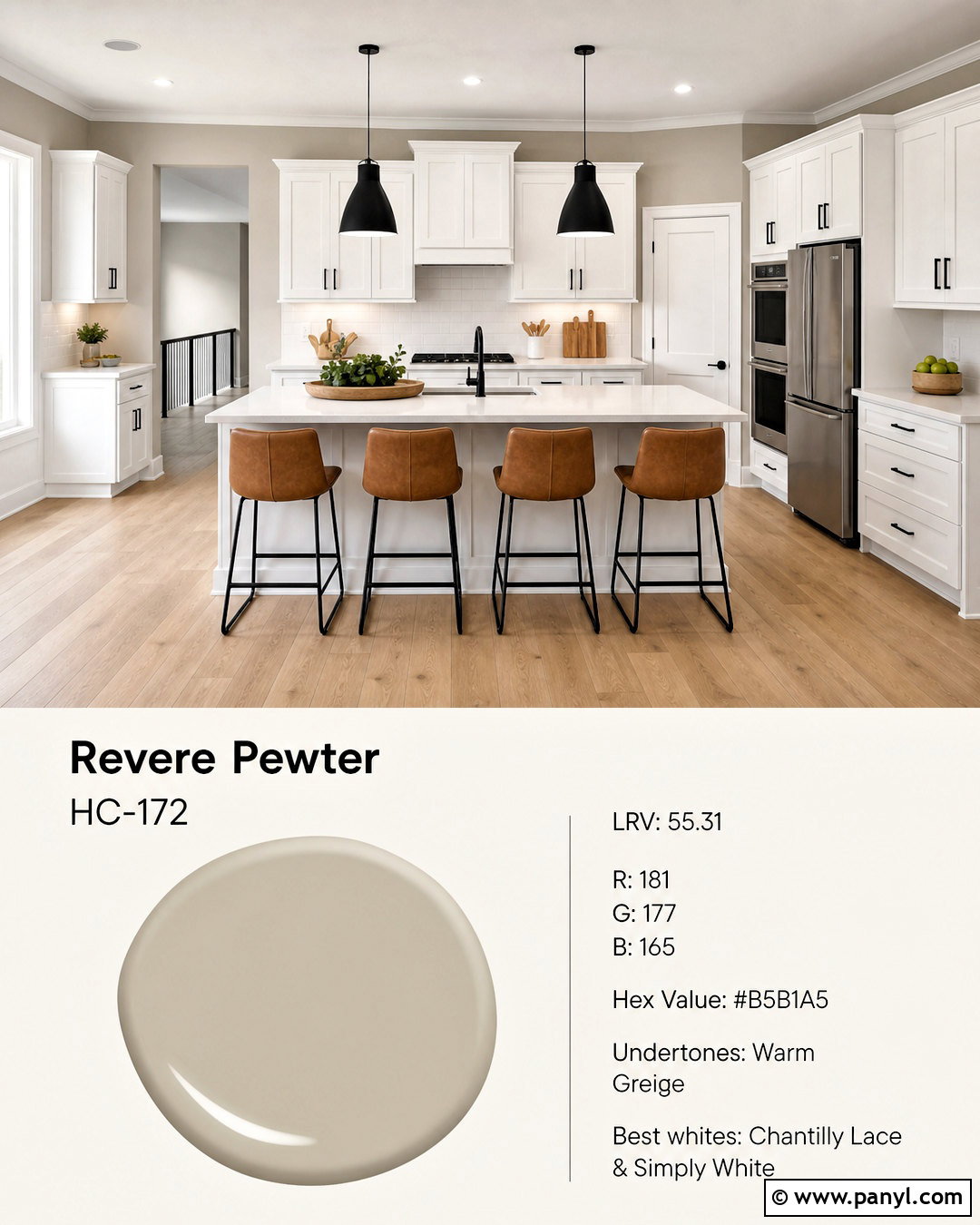 Revere Pewter And Chantilly Lace - 20 revere pewter coordinating colors