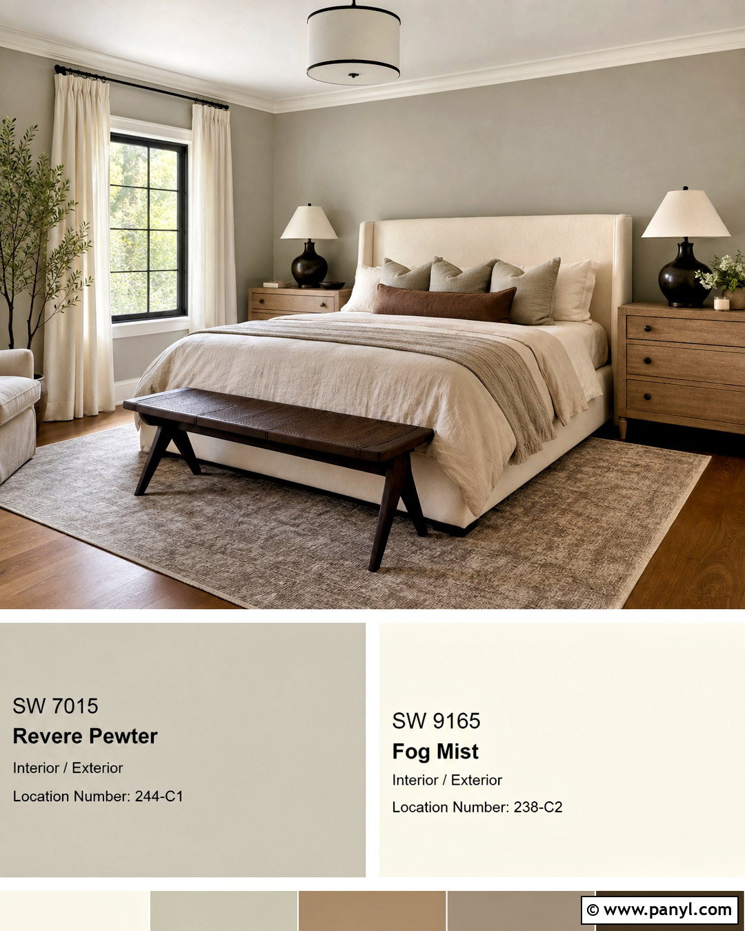 Revere Pewter And Fog Mist - 20 revere pewter coordinating colors