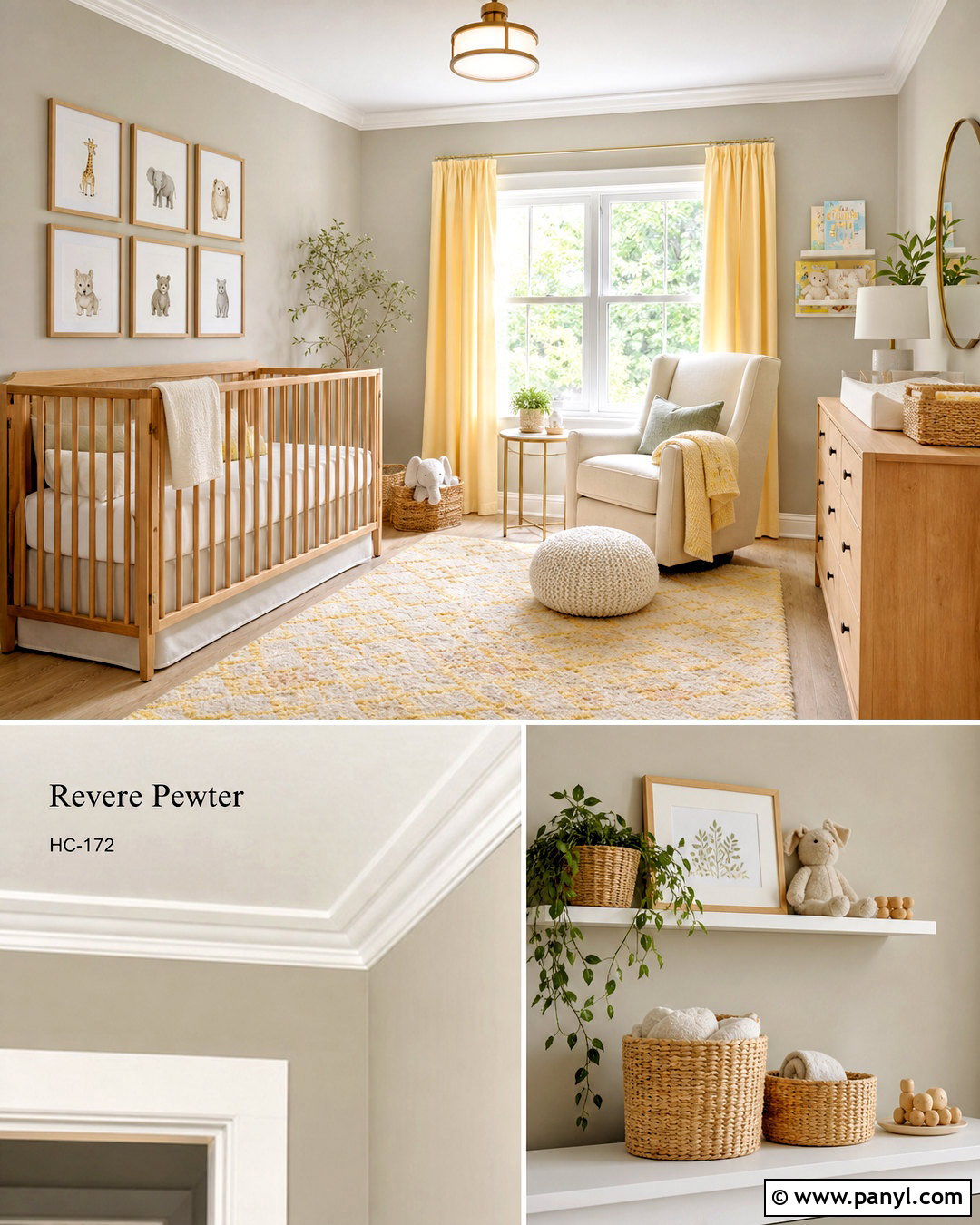 Revere Pewter And Soft Yellow Nursery - 20 revere pewter color scheme ideas